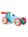 Voiture de course a trainer turquoise