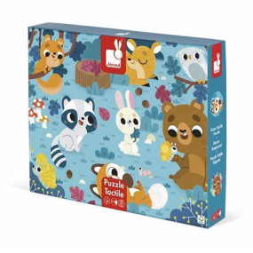 Puzzle Tactile Les Animaux de la Forêt 20 pièces