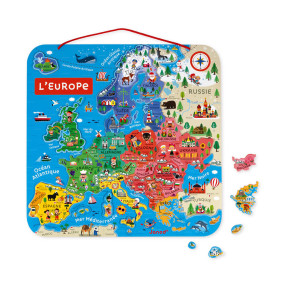 Puzzle Carte d'Europe Magnétique (bois)