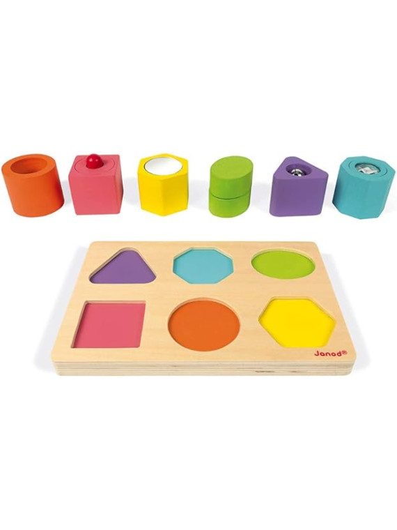 Puzzle 6 cubes sensoriels I wood (bois)