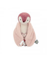 Peluche veilleuse manchot Rose