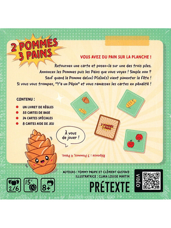 2 pommes 3 pains