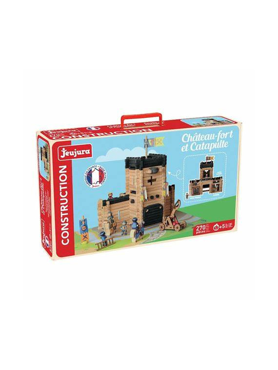 Château fort et catapulte 270 pcs - Jeujura