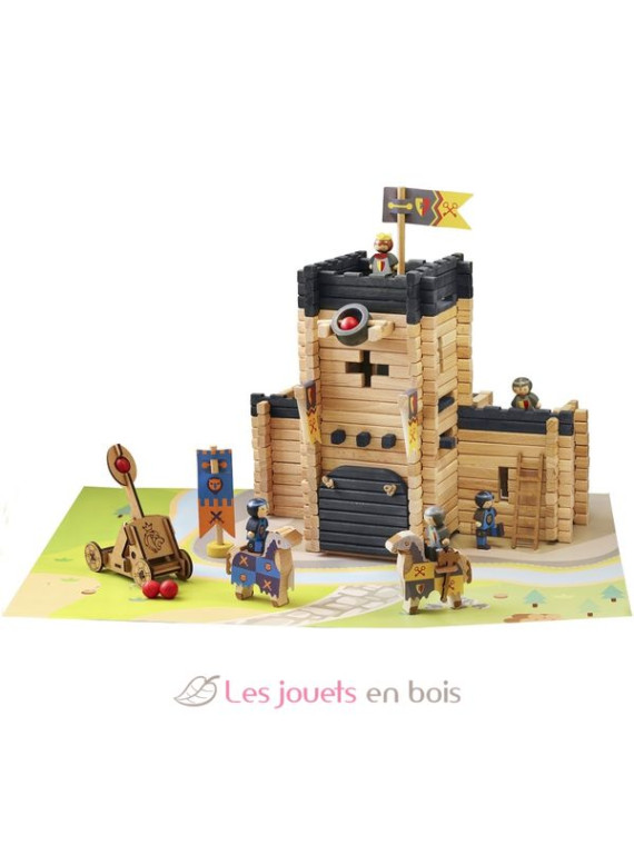 Château fort et catapulte 270 pcs - Jeujura