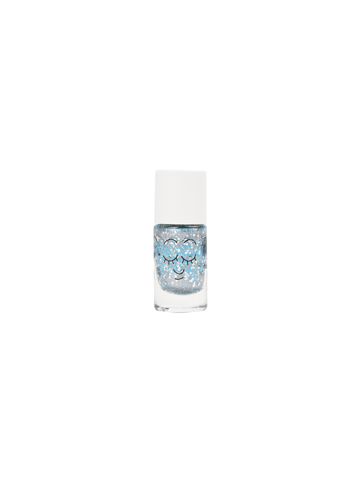 Vernis enfant à base d'eau Luna - Vernis enfant bleu paillet