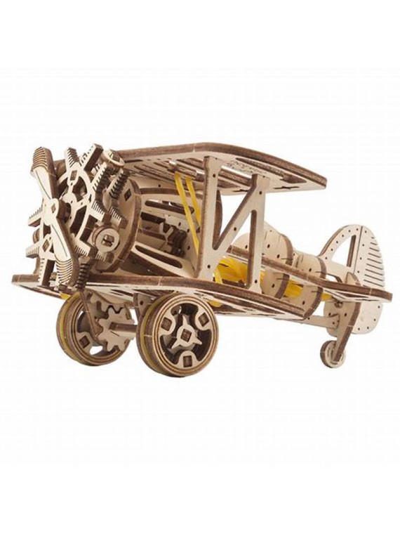  Puzzle en bois 3D mini-biplan -