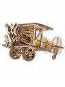  Puzzle en bois 3D mini-biplan -