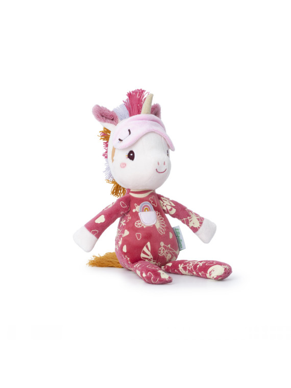 Peluche amie de la nuit Lena la licorne