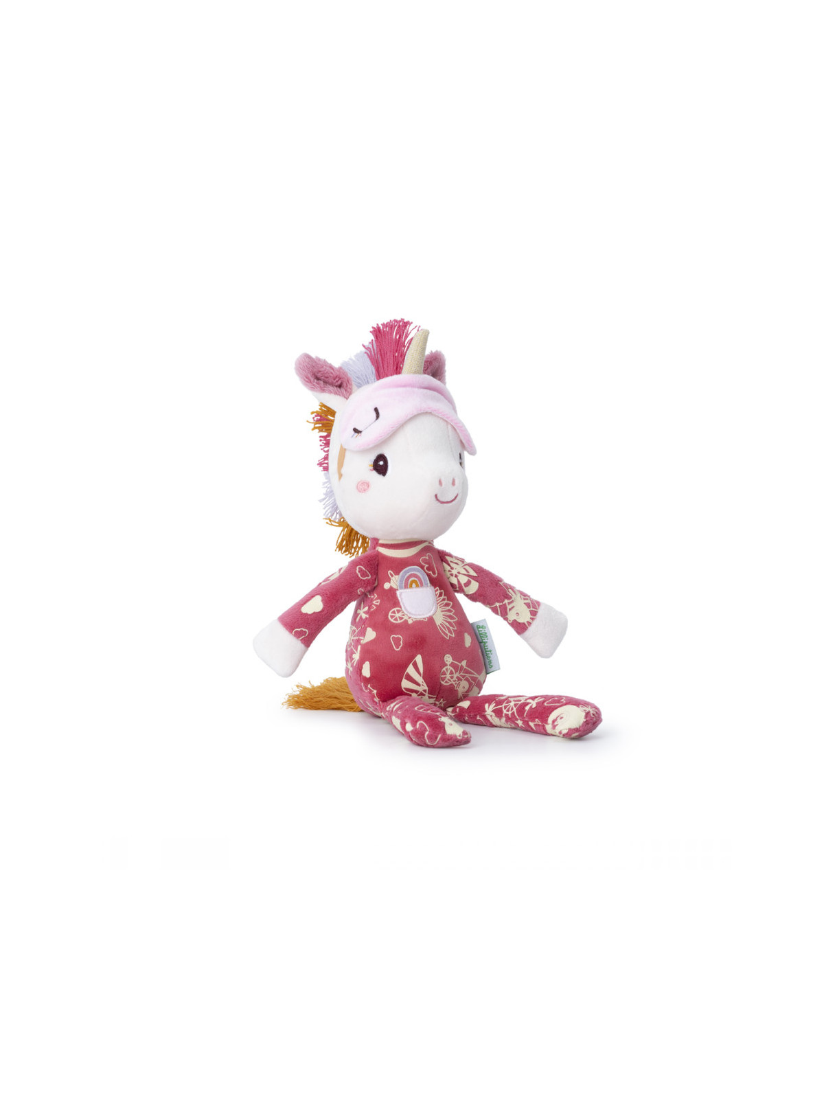 Peluche amie de la nuit Lena la licorne