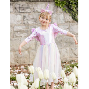 Déguisement robe Alicorn & Coiffe 5/6 ans