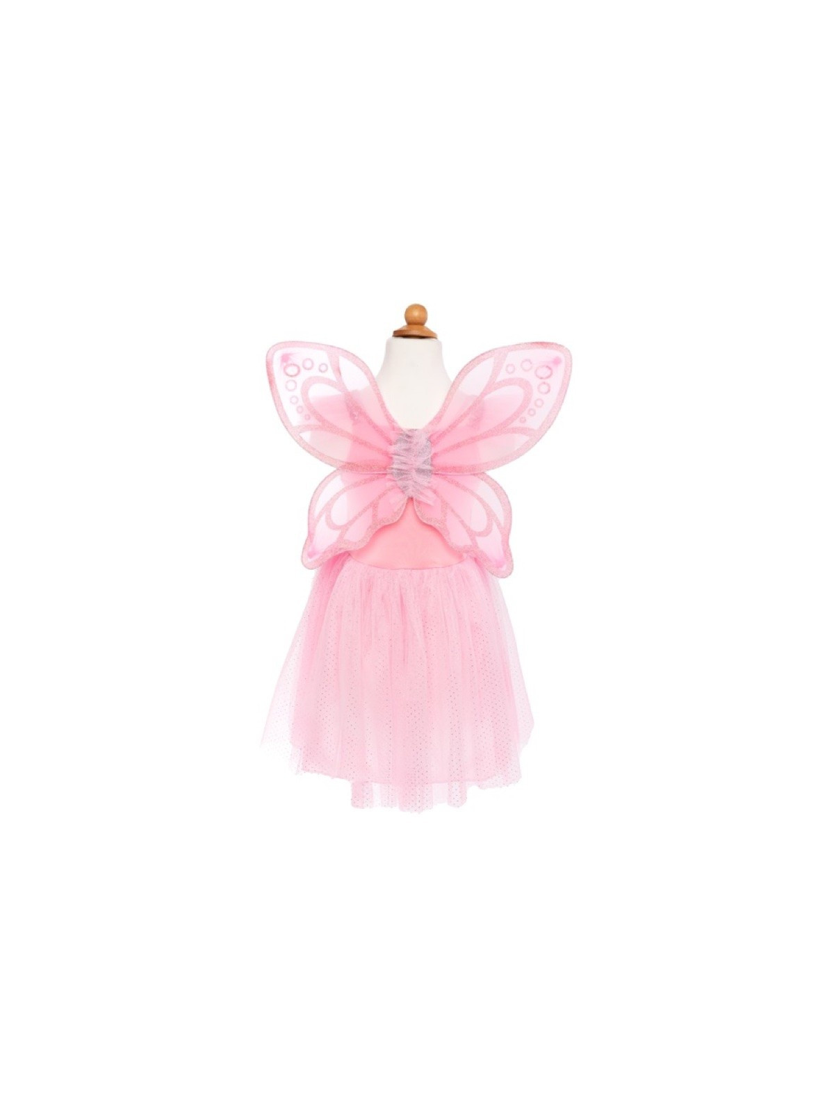 ROBE PAPILLON ROSE AVEC AILES 5/7 ANS