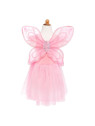 ROBE PAPILLON ROSE AVEC AILES 5/7 ANS