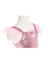 ROBE PAPILLON ROSE AVEC AILES 5/7 ANS