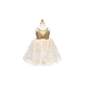 Costume de robe de soirée Golden Glam 5/6 ans