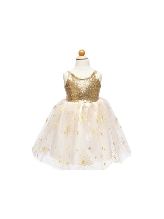 Costume de robe de soirée Golden Glam 5/6 ans