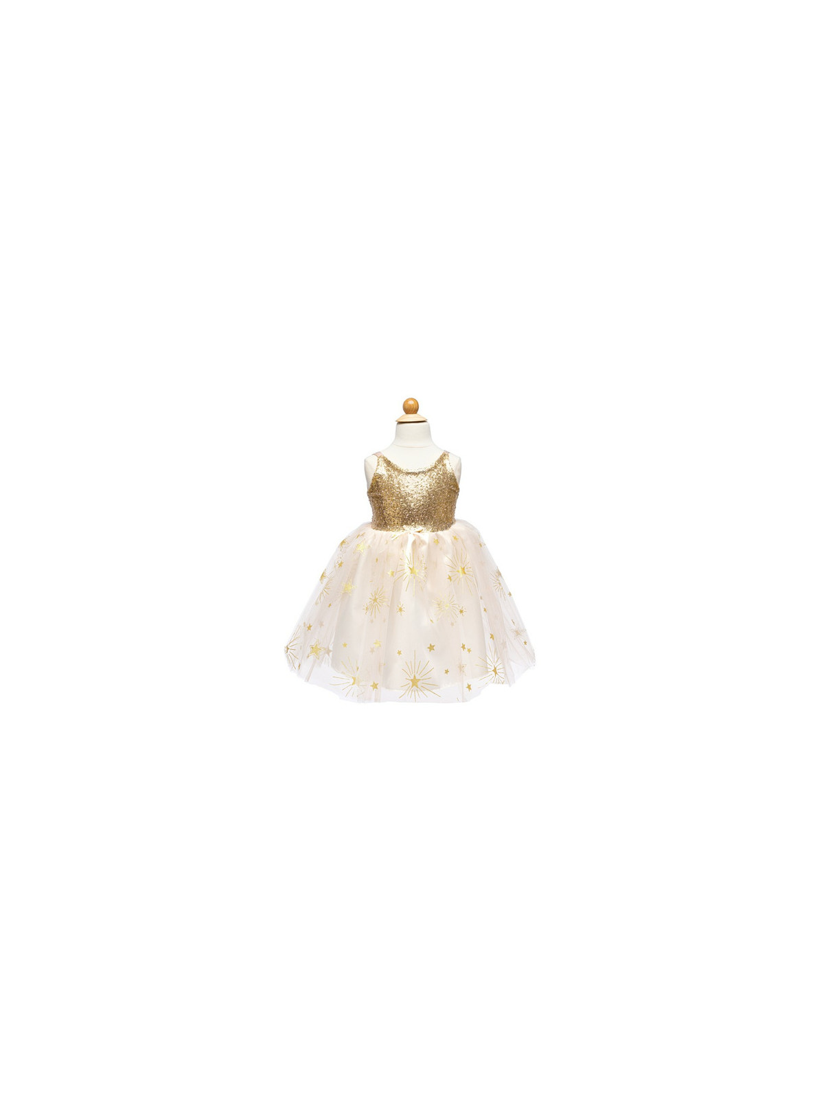 Costume de robe de soirée Golden Glam 5/6 ans