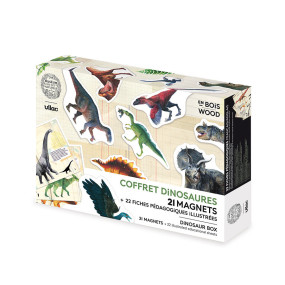 Set de 21 magnets dinosaures - Muséum national d'Histoire