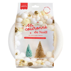 Kit Couronne de Noël - Blanc