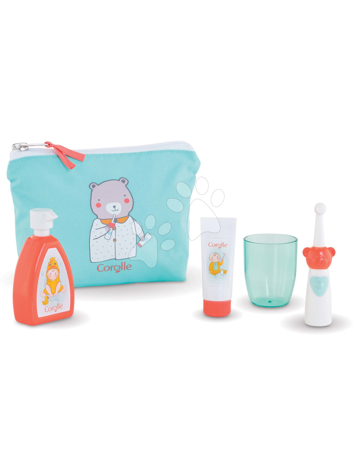 Trousse de toilette et accessoires pour poupon 36 et 42 cm