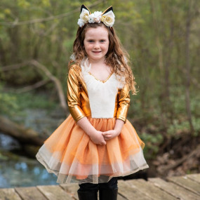 ROBE RENARD AVEC COIFFE - 5-6 ANS - GREAT PRETENDERS