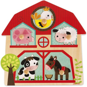 Puzzle Musical Les Copains de la Ferme - Puzzle Sonore en Bo