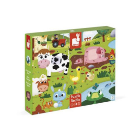 Puzzle Tactile de la Ferme 20 pièces