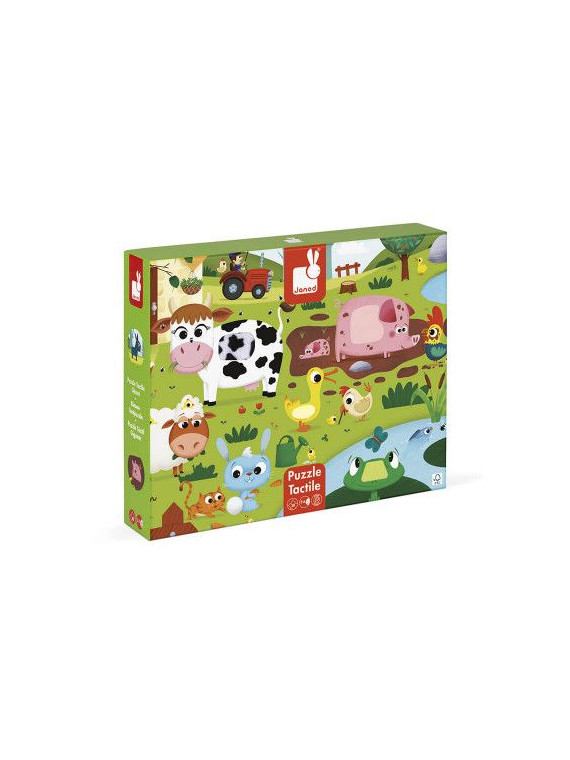 Puzzle Tactile de la Ferme 20 pièces