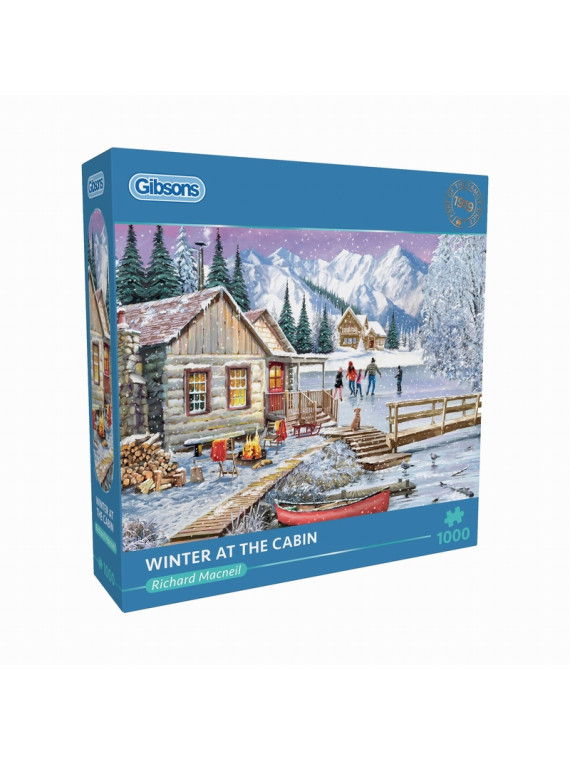 Puzzle WINTER AT THE CABIN 1000 pièces