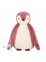 Peluche enregistreur de bruits blanc rose