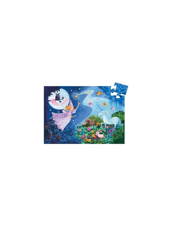 Puzzle La fée et la licorne - 36 pcs