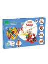 Jeu de construction en bois, coffret Batibloc Super