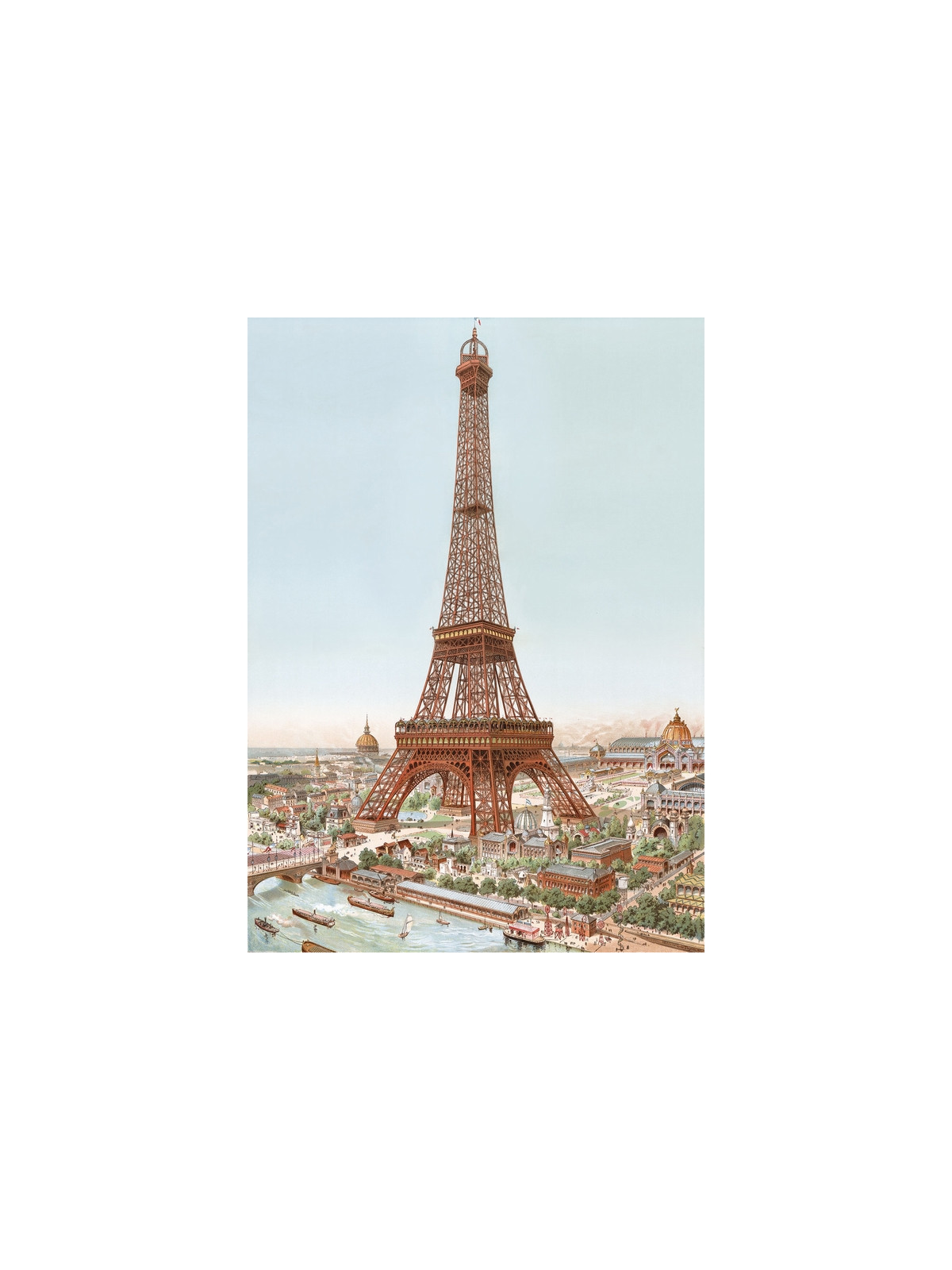 Puzzle d'art en bois tour eiffel