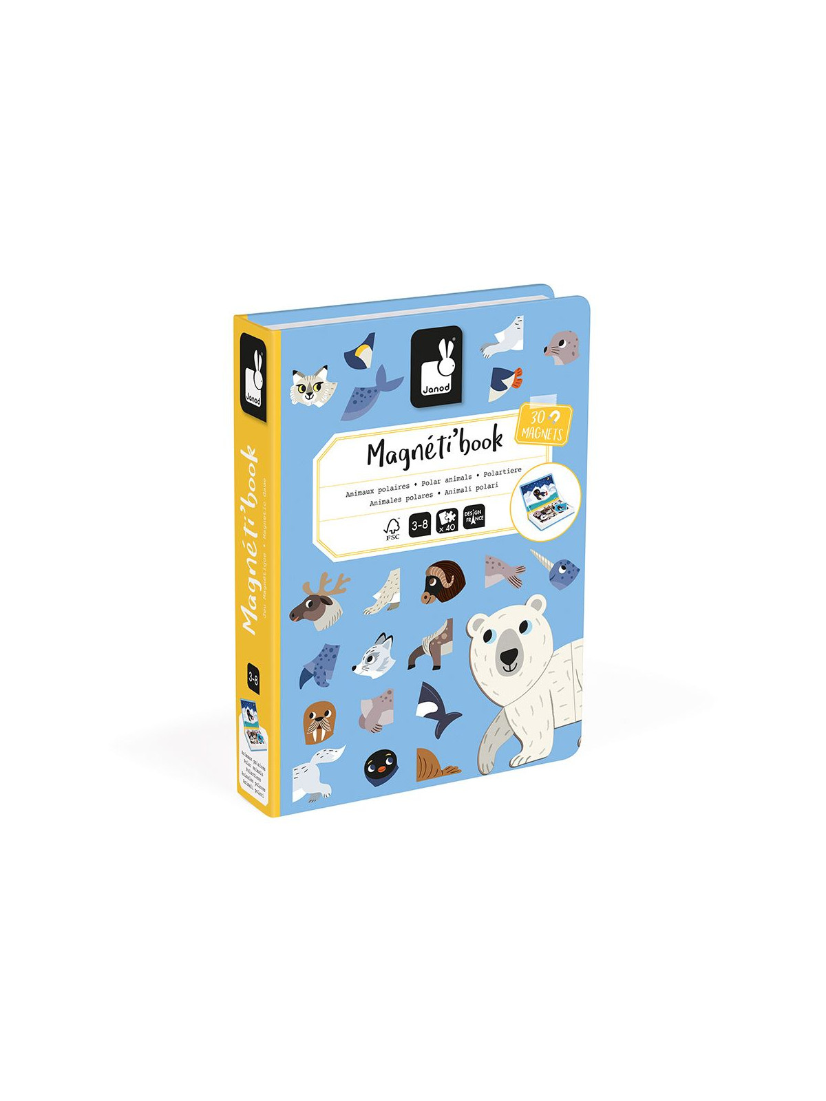 Magnetique book animaux polaire